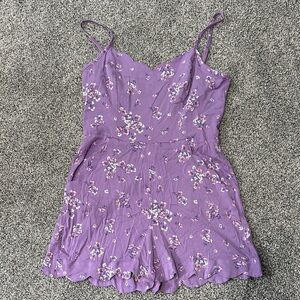 41 Hawthorn Purple Floral Jumpsuit